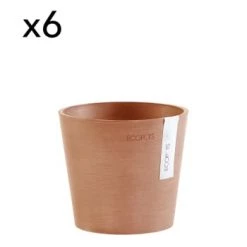 Ecopots Pots, Cache-pots Et Jardinières D'extérieur Pots De Fleurs Terracotta D13 - Lot De 6 -Parasols Soldes Magasin pots de fleurs terracotta d13 lot de 6 1