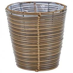 Beliani Pots, Cache-pots Et Jardinières D'extérieur Pots Et Vases En Rotin Marron H25 32 -Parasols Soldes Magasin pots et vases en rotin marron h25 32 3