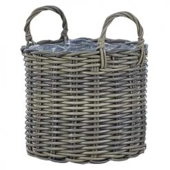 Beliani Pots, Cache-pots Et Jardinières D'extérieur Pots Et Vases En Rotin Marron H37 40 45 -Parasols Soldes Magasin pots et vases en rotin marron h37 40 45 3