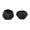 Now’s Home Pots, Cache-pots Et Jardinières D'extérieur Set De 2 Caches Pots Jais En Béton Noir -Parasols Soldes Magasin set de 2 caches pots jais en beton noir