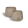 Now’s Home Pots, Cache-pots Et Jardinières D'extérieur Set De 2 Pots Ronds En Terre D'argile Forme Basse D41cm Et D55cm -Parasols Soldes Magasin set de 2 pots ronds en terre d argile forme basse d41cm et d55cm