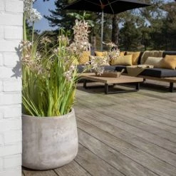 Now’s Home Pots, Cache-pots Et Jardinières D'extérieur Set De 2 Pots Ronds En Terre D'argile Forme Basse D41cm Et D55cm -Parasols Soldes Magasin set de 2 pots ronds en terre d argile forme basse d41cm et d55cm 2