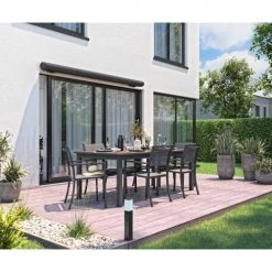 Oviala Parasols Store Banne Coffre Integral Aluminium Taupe 2.5x2m -Parasols Soldes Magasin store banne coffre integral aluminium taupe 2 5x2m 5