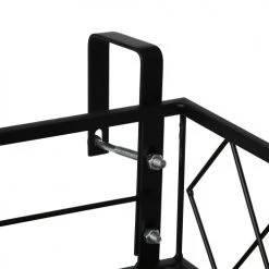 Outsunny Pots, Cache-pots Et Jardinières D'extérieur Support De Pot De Fleurs Jardinière Suspendu Réglable Métal Noir -Parasols Soldes Magasin support de pot de fleurs jardiniere suspendu reglable metal noir 4