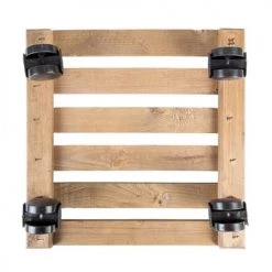 Esschert Design Pots, Cache-pots Et Jardinières D'extérieur Support Plantes à Roulettes Carré 29 Cm -Parasols Soldes Magasin support plantes a roulettes carre 29 cm 2