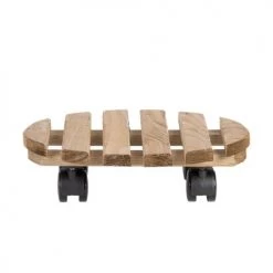 Esschert Design Pots, Cache-pots Et Jardinières D'extérieur Support Plantes à Roulettes Rond 29 Cm