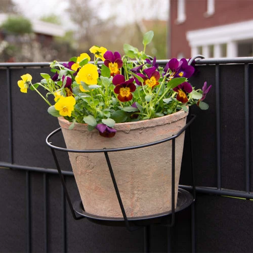 Esschert Design Pots, Cache-pots Et Jardinières D'extérieur Support Pot Rond Pour Balcon 14 Cm 4 Esschert Design Pots, Cache-pots Et Jardinières D'extérieur Support Pot Rond Pour Balcon 14 Cm – Image 2