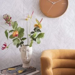 Present Time Pots, Cache-pots Et Jardinières D'extérieur Vase Cache-pot Masque Rond Céramique Marron -Parasols Soldes Magasin vase cache pot masque rond ceramique marron 4