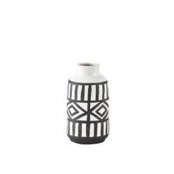 Villa Collection Pots, Cache-pots Et Jardinières D'extérieur Vase En Céramique Blanche H20cm