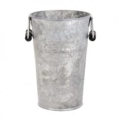 Esschert Design Pots, Cache-pots Et Jardinières D'extérieur Vase En Zinc Patiné De 21 Cm