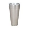 Aubry Gaspard Pots, Cache-pots Et Jardinières D'extérieur Vase Rond En Zinc Titanium -Parasols Soldes Magasin vase rond en zinc titanium