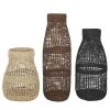 Maisons Du Monde Pots, Cache-pots Et Jardinières D'extérieur Vases En Fibre Végétale Tressée Marron, Noir Et Beige (x3) H87 -Parasols Soldes Magasin vases en fibre vegetale tressee marron noir et beige x3 h87 1000 14 23 219824 1