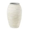 Maisons Du Monde Pots, Cache-pots Et Jardinières D'extérieur Vasque Rayurée Blanche Et Grise H62 -Parasols Soldes Magasin vasque rayuree blanche et grise h62 1000 10 30 190393 1