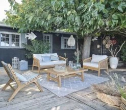 Maisons Du Monde Pots, Cache-pots Et Jardinières D'extérieur Vasque Rayurée Blanche Et Grise H62 -Parasols Soldes Magasin vasque rayuree blanche et grise h62 1000 10 30 190393 9