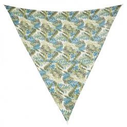 Maisons Du Monde Parasols Voile D'ombrage Motif Tropical Vert, Bleu Et Blanc L360